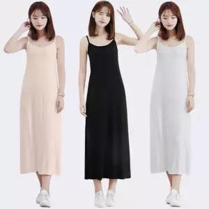 [로즈엘리]3컬러 롱 긴기장 끈나시 홈웨어 원피스 2장 2026
