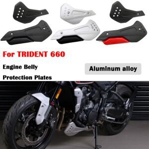 Trident 660  액세서리 엔진 밸리 보호 플레이트 키트 벨한 바이크 오토바이 알루미늄 가드
