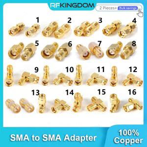 2PCS SMA 어댑터 남성 여성 스트레이트 135 직각 RP 학위 RF 90 웨이 안테나 커넥터