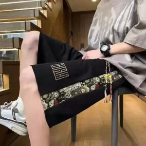 남성용 여름 밴딩 반바지 허리 밴드 버뮤다팬츠 쿨 팬츠