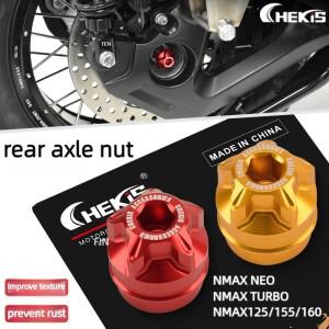 Chekis  Nmax125155160 Nmax 터보 네오 바이크 오토바이 개조 액세서리 리어 액슬 너트 녹 방지 커버 휠 나