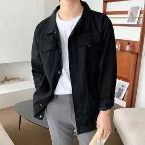 데님 트러커 재킷 남자 간절기 오버핏 청자켓 아우터, 자취필수템 HyC마켓