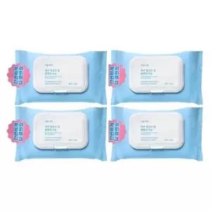 식물나라 제주 탄산수 딥 클렌징티슈 80매 4개