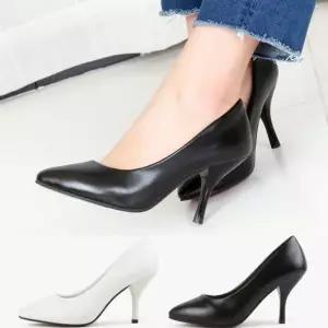 |CCS805C|여성용 8cm 스틸레토 하이힐 면접용 뾰족 구두