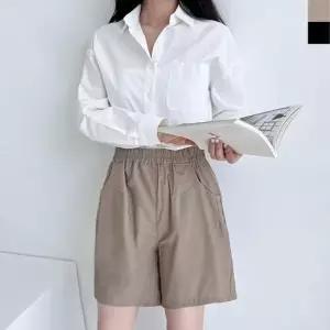 여름 시원한 여자 린네 4부 외출 반바지 반바지 여름 팬츠 편한바지 슬랙스 여성 슬 핏이예쁜 여자