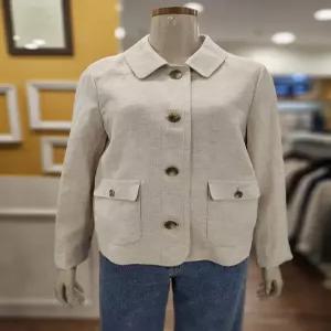 BCBG 세이브존01 스텐카라 크롭린넨 자켓 B6B3J108(1)