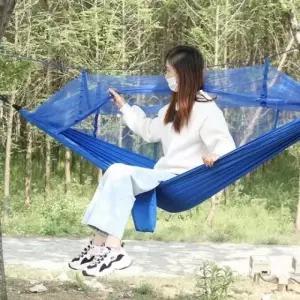 ( )모기장 블루 공중쉘터 캠핑 캠핑해먹