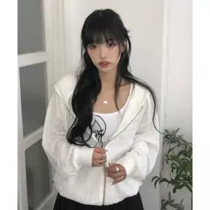 YOUHEE LACE HOOD ZIP-UP 흰색 1007379