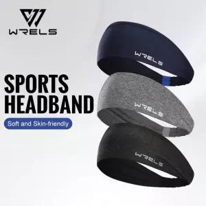 WRELS 스포츠 머리띠 러닝을위한 수분 흡수 스웨트 밴드 통기성 남성을위한 탄성 미끄럼 방지 헤어