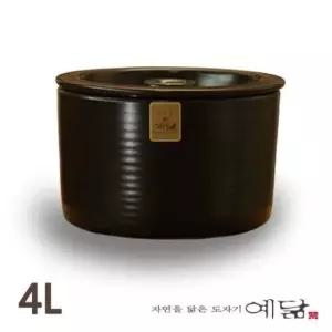 현관 소금 항아리 옹기 단지 4L 용량 쌀독 옹기쌀독 쌀통