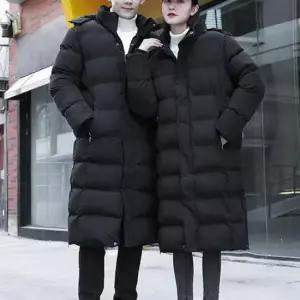 라이더자켓 보온성 좋은 남성 겨울 외출 부드러운 퍼 롱 패딩