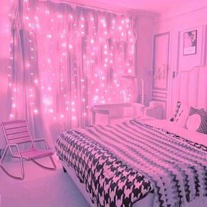 LED일자등 LED 커튼 조명 USB 원격 크리스마스 한 휴일 전원을 홈 침실 제어로 조명에 파티
