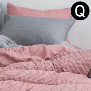 솔트 간절기 이불 베개커버세트 퀸 Q 레드 퀸이불베개세트