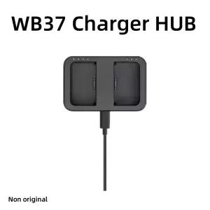 WB37 배터리 충전기 허브USB Type-C 충전기용 65W PD 고속 충전 T40/T30/T20P/T6/T10 지원