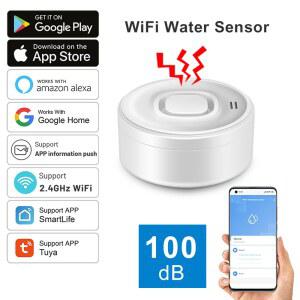 가스탐지기 DYGSM 스마트 WIFI 누수 감지기 100DB 알람 실시간 위한 대용량 안전을 가정 APP ALEXA를 경고