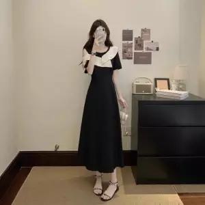 원피스 여자원피스 쉬폰 빅사이즈 옆트임 슬림핏 원템1