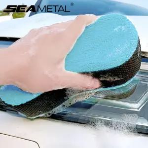SEAMETAL 고밀도 세차 스폰지 대형 고수 흡수 청소 자동차 자세히 연마 관리 세척