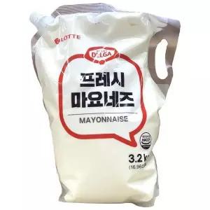 델가 프레시 마요네즈 스파우트팩 대용량 업소용 3.2kg 1개 | 무료배송 빠른출고 145642