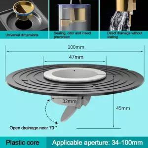 빠른 배수 바닥 싱크 스트레이너 샤워 역류 방지 필터 플러그 화장실 부품