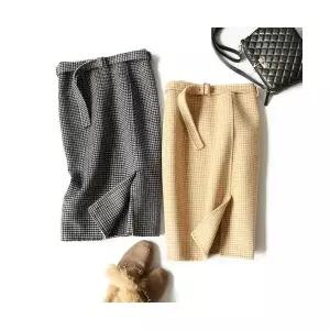 타노스치마 하프 여친 모직 울 데일리룩 정장 키작 양면 KUK1