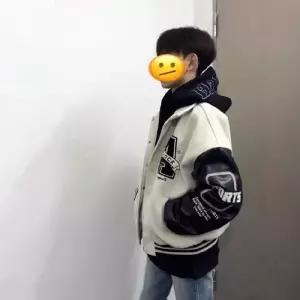 슬램덩크 남친 봄 빈티지 야구 점퍼 칼라 항공 자수 커플 차이나 자켓 HO1