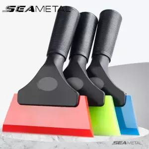SEAMETAL 비 스크래치 부드러운 실리콘 핸디 스퀴지 자동차 워터 윈도우 와이퍼 스노우 클린 스크래핑 도구