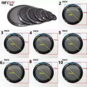 HIFIDIY LIVE 4 5 6 8 10인치 스피커 그릴 커버 고급 자동차/가정용 메쉬 인클로저 플라스틱 프레임 금속