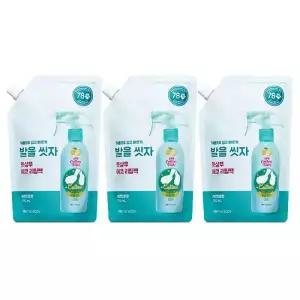 온더바디 발을씻자 코튼풋샴푸 리필 레몬 500ml 3개
