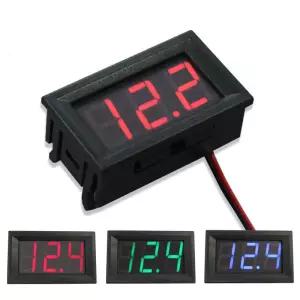 DC4.5V-30V 방수 디지털 전압계 자동차 보트 오토바이 0.56 인치 LED 디스플레이 볼트 전압 측정기 미니