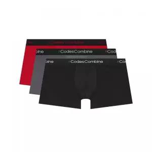 CODES COMBINE INNERWEAR 블랙밴딩 톤온톤로고 퓨징 드로즈 3PACK 107898