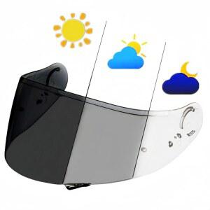 Wayocfei CNS-1 실드 PHOTOCHROMIC(포토크로믹) 헬멧 호환 모델 GT-Air / GT-Air2 NEOTEC OPTICSON TC-5 TC-9 헬멧 바이저 자외선 흡수 바이크 애프터마켓 교체