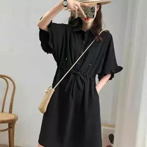 (다올)여성 임산부 카라 반팔 원피스 1P 데일리 캐주얼