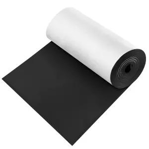 충격 패드 DIY 공예용 접착식 밀폐 셀 네오프렌 고무 롤 폼 패딩이 포함된 셀프 시트 스펀지 블랙 12인치 x