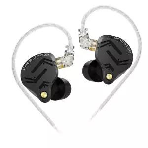 KZ ZS12 PRO X 메탈 이어폰 하이브리드 하이파이 베이스 인이어 모니터 헤드폰 음악 스포츠 소음 차단