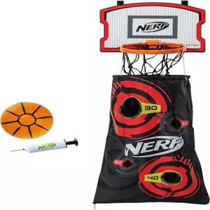 NERF 농구 후프 햄퍼 - 문 너머 세탁물 레이업 슈팅 타겟 미니 세트