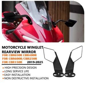 CBR250R 2025 바이크 오토바이 사이드 뷰 미러 키트 조절 가능  호환 CBR400R -2024용