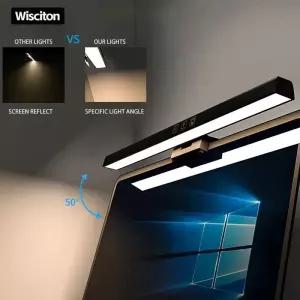 독서실조명 Led 컴퓨터 모니터 라이트 바 책상 조명 화면 독서 테이블 USB RGB 램프 무단 변속 50CM33CM
