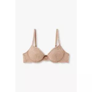 매장정품 EMPORIO ARMANI UNDERWEAR 엠포리오 아르마니 언더웨어 여성 플라워 리무브 패드 푸쉬업 브라_라