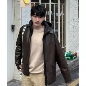 인템포무드 INTEMPOMOOD 코치맨 워크자켓 재킷_브라운