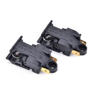 2PCS 주전자 스위치 13A 250V 전기 푸시 버튼 온도 조절기 중간 주방 부품 46x21mm 약