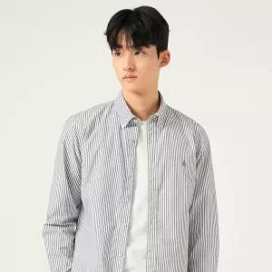 매장정품 BEANPOLE 빈폴 [Essential] 플레인 스트라이프 셔츠 - 애쉬 (BC5764E034) 1538503