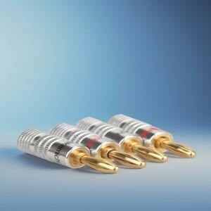 HIFIDIY LIVE 4 피스 오디오 비디오 스피커 어댑터 터미널 커넥터 키트 용 4mm 순수 구리 금도금 바나나 플