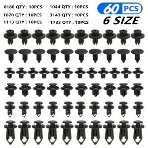 6크기 60피스 자동 패스너 클립 toyota호환 Wish mark x supra gt86 4runner avensis Camry RAV4 Prado Cor
