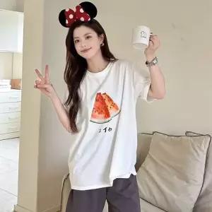 팽블몰 면 여름 커플 라운드넥 반바지 편안반팔 세트 쿨링세라 파자마 잠옷세트 HO2