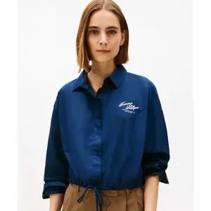 매장정품 TOMMY HILFIGER 타미힐피거 드로스트링 블루종 셔츠 (T22G0WSH040WT2C1G) T22G0WSH040WT2C1G 1645