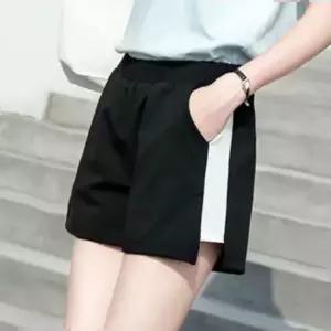 스키니 숏팬츠 슬림핏 와이드핏 바지 배색 여름 이지웨어 반바지