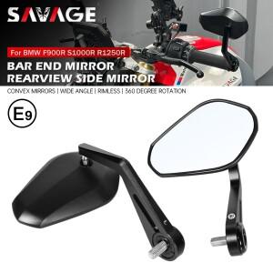 BMW 호환 F900R S1000R R1300R R1250R C400X C400GT 조절 가능 바이크 오토바이 핸들바 엔드 사이드 리어뷰