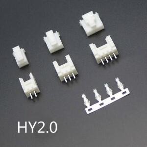 10 세트 2.0mm 잠금 장치 HY-2P 3P 4P 5P 6P 8P 수 소켓 암 플러그 터미널 블록 커넥터
