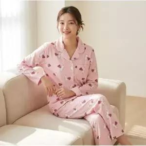 비비안 베이비밍크극세사 토끼나염 여성 잠옷세트 WP6058