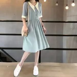 스커트 여성 데일리 카라 A라인 원피스 패션의류